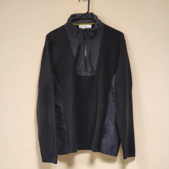 Calvin Klein Mens Black Pull over  Zipper Close Large L - Picture 5 of 8